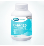 MEGA DHA -125 ทูน่าออย 500MG  100