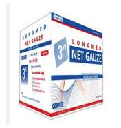 Net Gauze ผ้าก็อซปิดแผล กล่อง 10 ซอง (ใยผ้าแท้)ขนาด 3นิ้ว