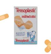 พลาสเตอร์ปิดแผล TENSOPLAST พลาสติก 100 ชิ้น